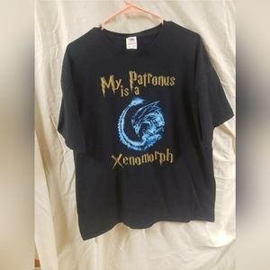 Xenomorph – My Patronus Is A Xenomorph Men's Shirt Sz 2XL